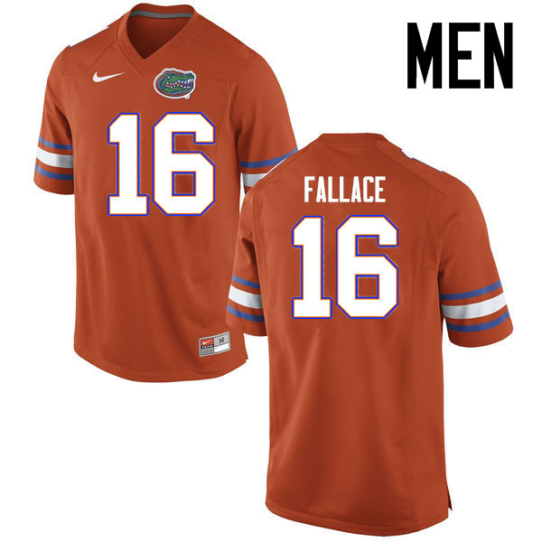 Men Florida Gators #16 Brian Fallace College Football Jerseys Sale-Orange